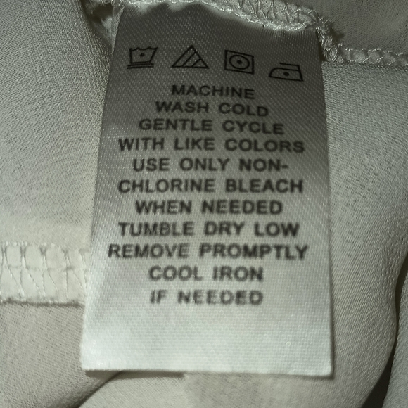 Linea Donatella Womens Lace Bead Trim Sheer Lined Nightgown Ivory Size L - Picture 5 of 6